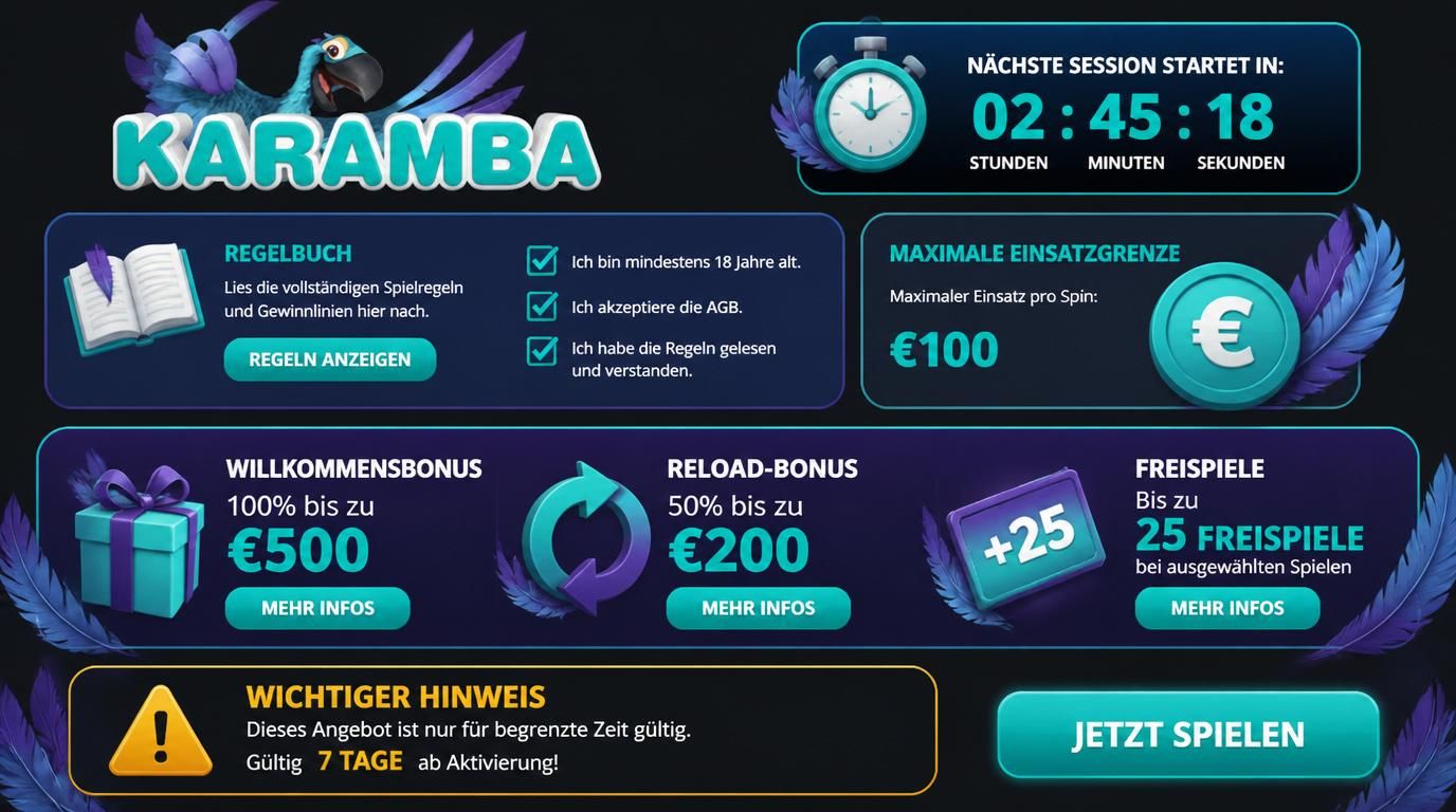 Regeln &amp, Bedingungen für Boni klar erklärt.